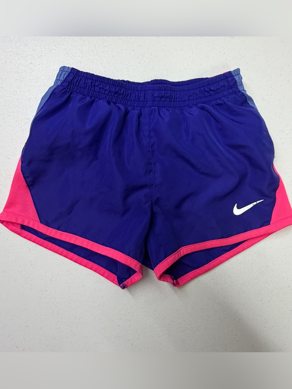 Nike Dri-FIT Girls XS Purple Pink Running Athletic Shorts 4-5Y